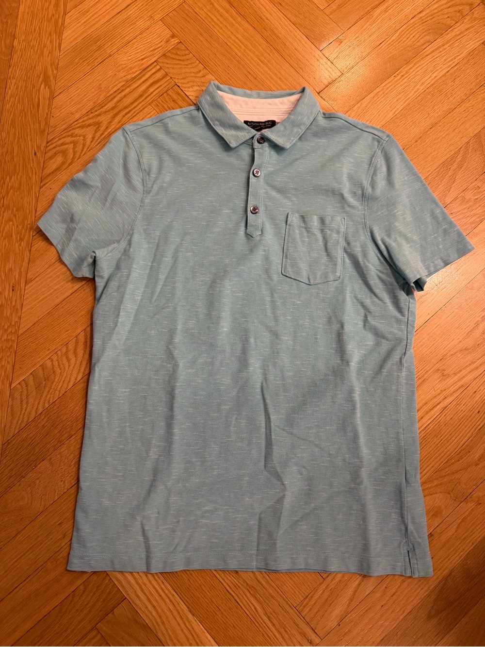 Banana Republic Performance Pique Polo in aqua